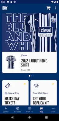 West Bromwich Albion android App screenshot 1